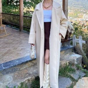 Long beige coat