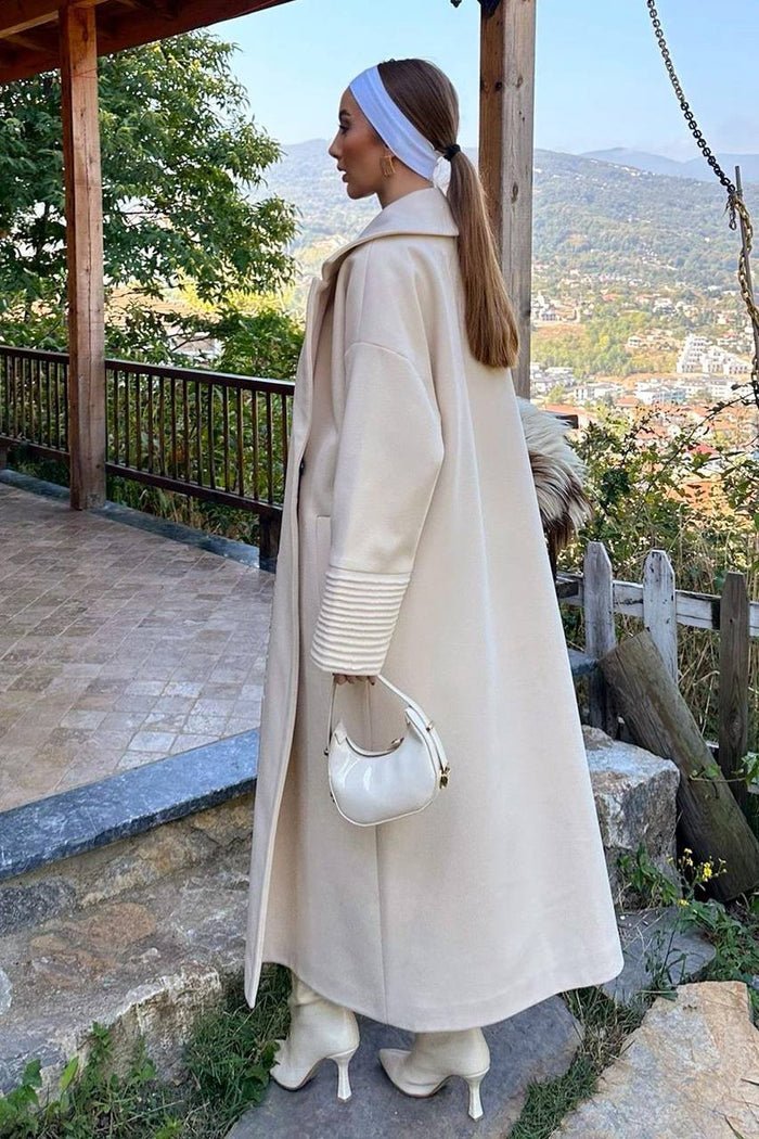 Long beige coat - Image 4