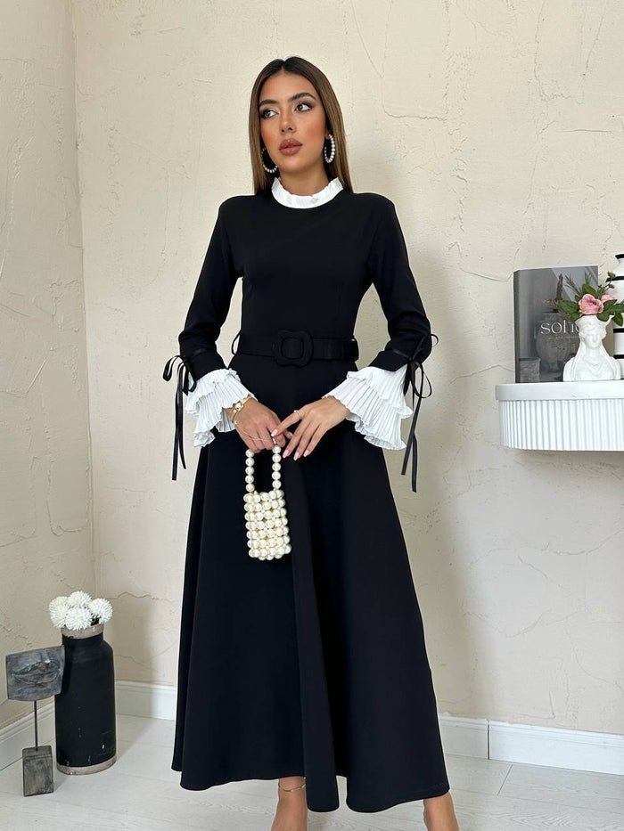 White Ruffled Long dress - Image 4