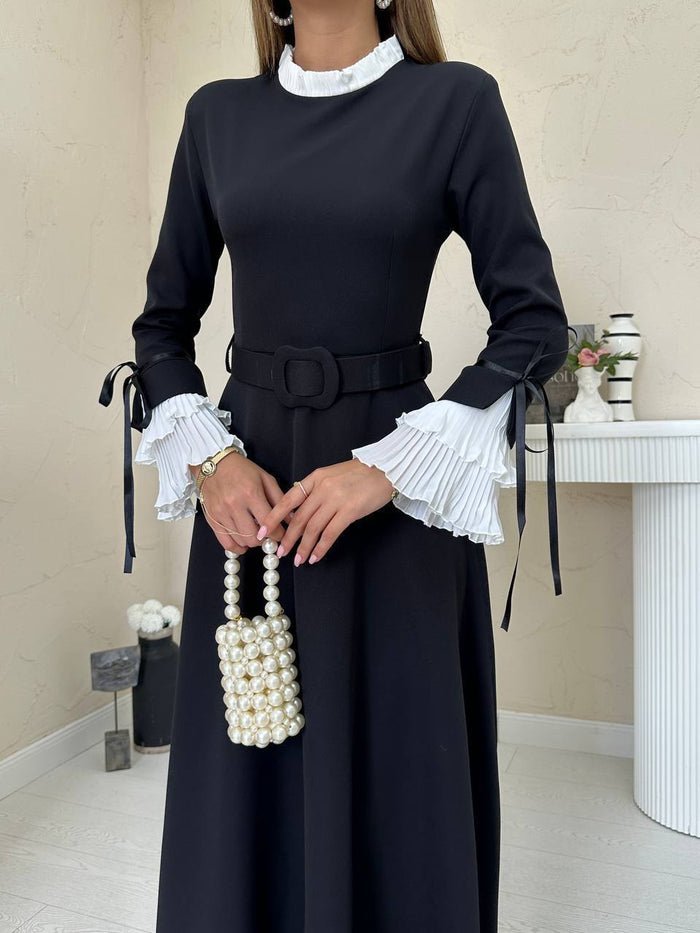 White Ruffled Long dress - Image 3
