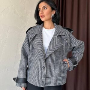 Herringbone Patterned Blazer