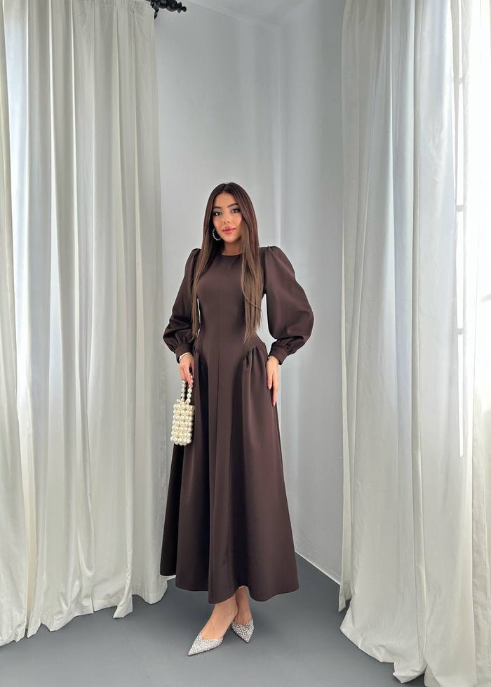 long-sleeve midi dress - Image 3