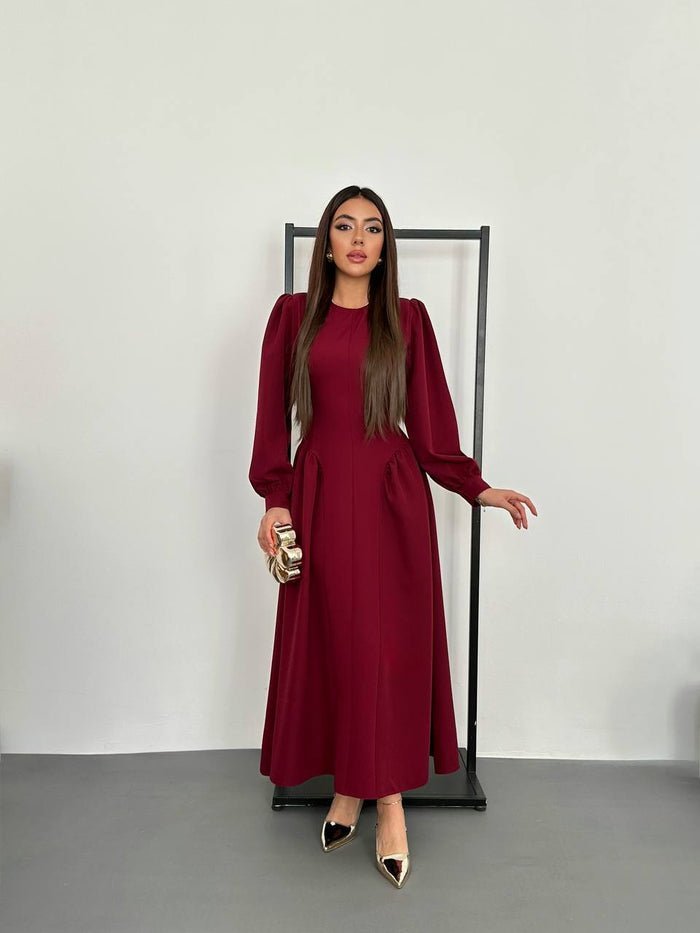 long-sleeve midi dress - Image 6