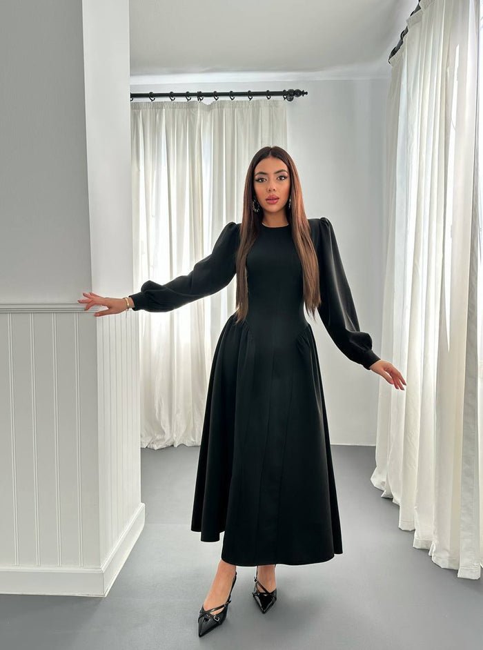 long-sleeve midi dress - Image 6